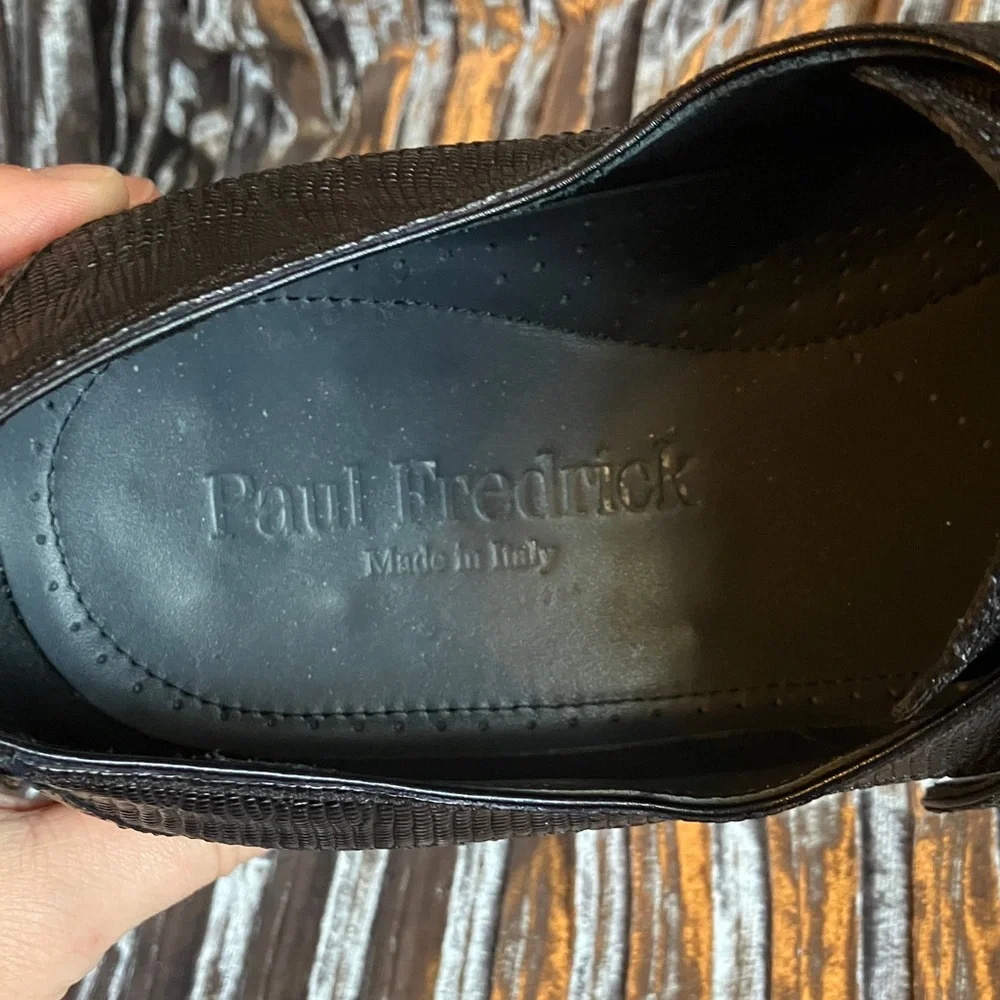 Paul Frederick Genuine Lizard Monk Strap Shoes Size 12 - Picture 6 of 9